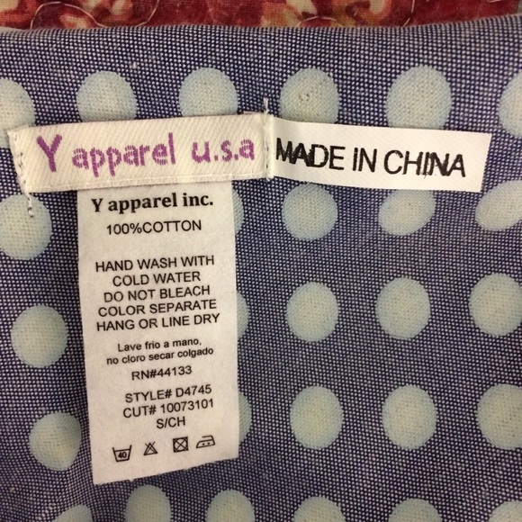 Y apparel U.S.A. retro polka dot dress - Picture 3 of 3